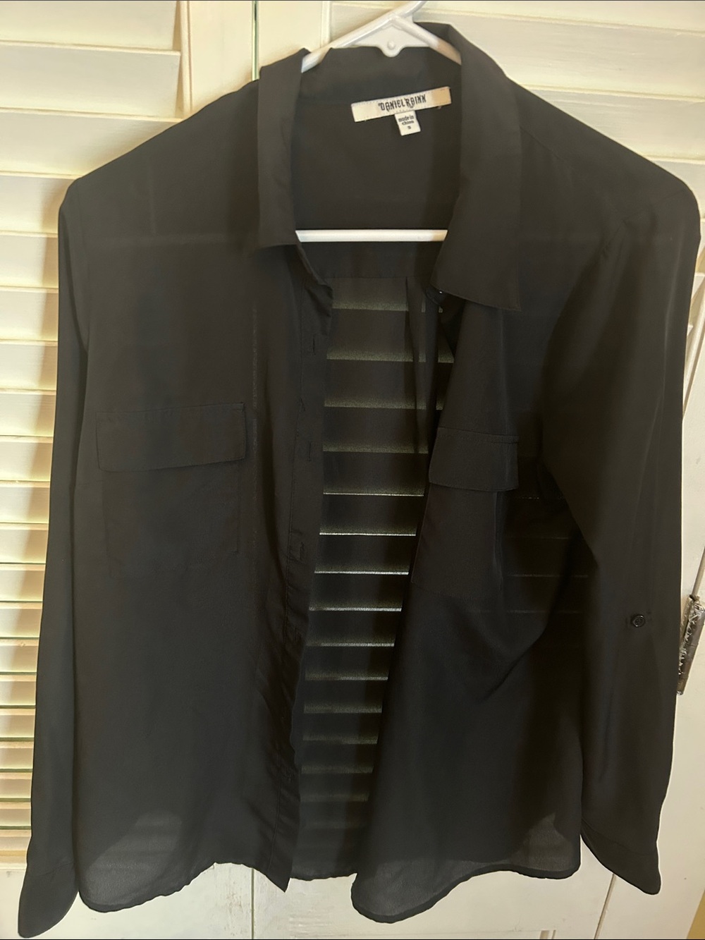 RACHEL Rachel Roy Black Lightweight Shirt Jacket